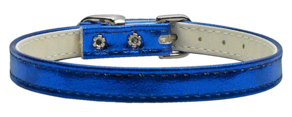 Metallic 3/8" Plain Collars Blue MTL 14''